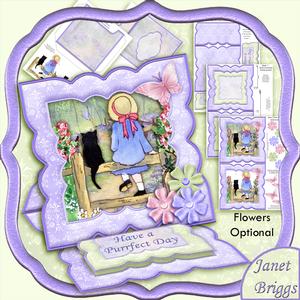 Purrfect Day Easel Card Kit & Decoupage
