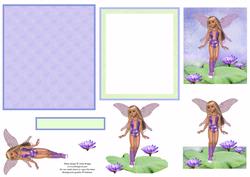 Waterlily Fairy Decoupage