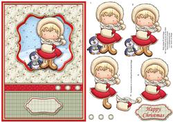 Christmas Maisy Muff Topper & Decoupage