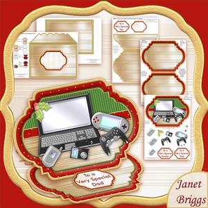 Christmas Games & Gadgets Easel Card Kit