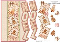 Contemporary Christmas Panels Over the Side Noel