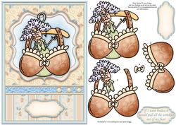 If I Went Braless Topper & Decoupage Insert Available