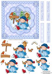 Christmas Robin Pals Topper & Decoupage