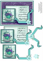 Teal & Wine Floral for Friend