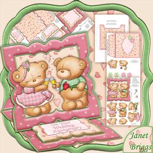 A Bit of Bubbly Engagement Anniversary Easel Card Kit