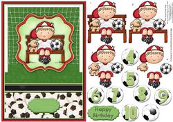 On the Bench Football Decoupage & Ages