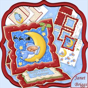 Baby Boys First Christmas Easel Card Kit