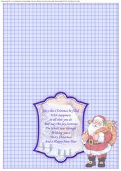 Santa on His Rounds Christmas Insert for Cup369433_68