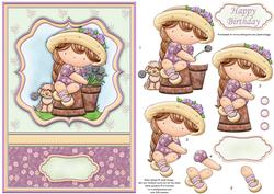 Izzy's Plant Pots Topper & Decoupage (insert Available)
