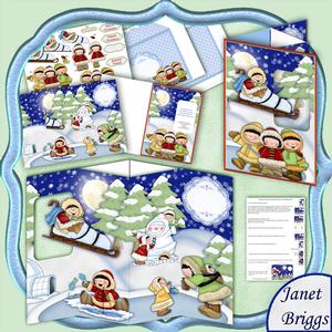 Eskimos Christmas Passing Through Aperture Card Kit