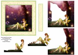 Wood Fairy Tunnel Decoupage