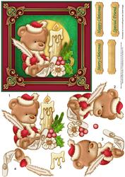 Dear Santa Christmas Card Topper & Decoupage
