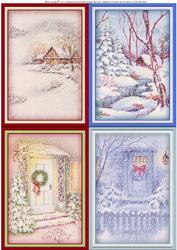 Christmas Winter Scene Toppers Inserts Available