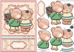 Romantic Bears Topper & Decoupage