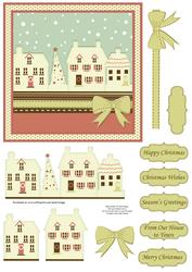 Contemporary Christmas Houses Quick Card