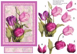 Tulips in the Pink Card & Decoupage Mothers Day