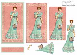 Vintage Lady Panel Quick Card