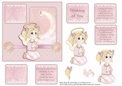 Praying Angel Card Front & Decoupage