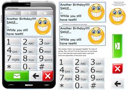 Mobile Phone Smile While You Still Have Teeth Quick Card