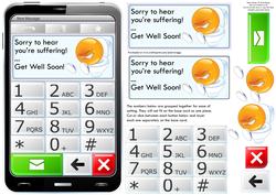 Mobile Phone Sorry You're Suffering Get Well Soon Quick Card