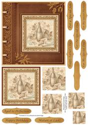 Aged to Perfection Wine Quick Card & Pyramage