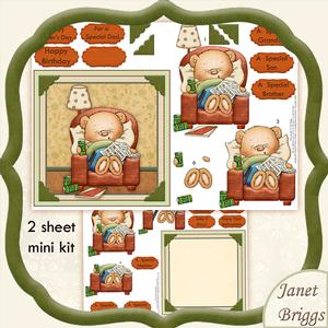 Slouch Couch Ted Topper & Decoupage Mini Kit