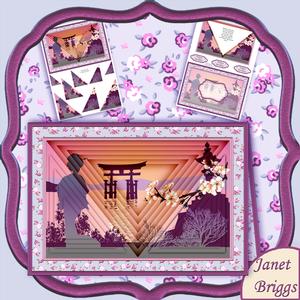 Oriental 3D Illusion Card 2 Sheet Mini Kit