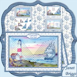 Seaview 3D Illusion Card 2 Sheet Mini Kit