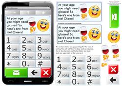 Mobile Phone at Your Age You Might Need Glasses Quick Card