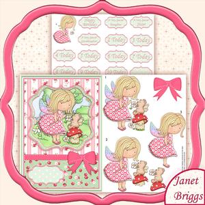 Fairy & Bear with Ages Birthday Mini Kit