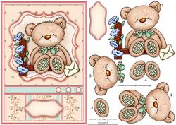 Special Note from Bear Card Topper & Decoupage