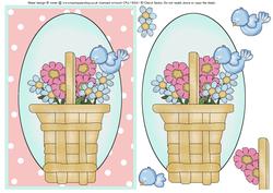 Floral Basket Quick Card Front