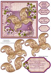 Wings of the Butterfly Topper Decoupage & Insert Plaque