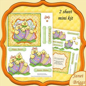 Easter Amigos Topper Decoupage & Insert Mini Kit