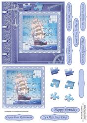 Sailing Ship Jigsaw Quick Card