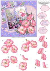 Meadow Flowers Jigsaw Topper & Decoupage