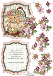 Decisions Decisions Cute Bear Topper & Decoupage