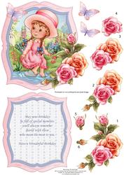 Quiet Moment Birthday Card Topper & Decoupage