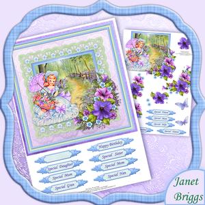 Vintage Belle Bluebell Woods Topper & Decoupage Mini Kit
