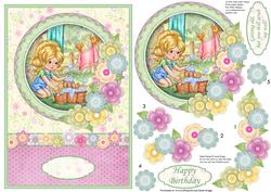 You Still Scrub Up Well Card Topper & Decoupage