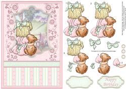 Girl's Best Friend Card Front & Decoupage Insert Available