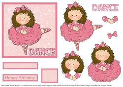 Little Miss Ballerina Decoupage