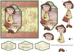 Granny with Hattitude Topper & Decoupage Insert Available