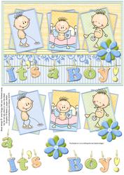 Rude Baby Boy Quick New Baby Boy Card