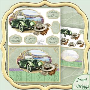 Vintage Country Gent 2 Sheet Decoupage Mini Kit