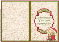Christmas Snuggle Bear Red A5 Insert for Cup441941_68
