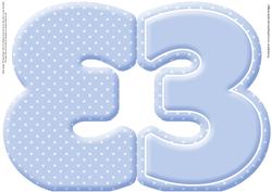 Age 3 Blank Blue Birthday Shape Card
