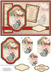 Vintage Christmas Morning Walk Quick Card