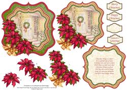 Welcome Home Christmas Bracket Topper Decoupage & Insert