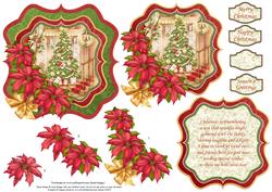 Christmas Tree Bracket Topper Decoupage & Insert